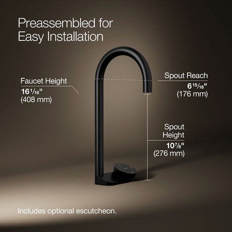 Aquifer® 4-in-1 tall arc beverage faucet