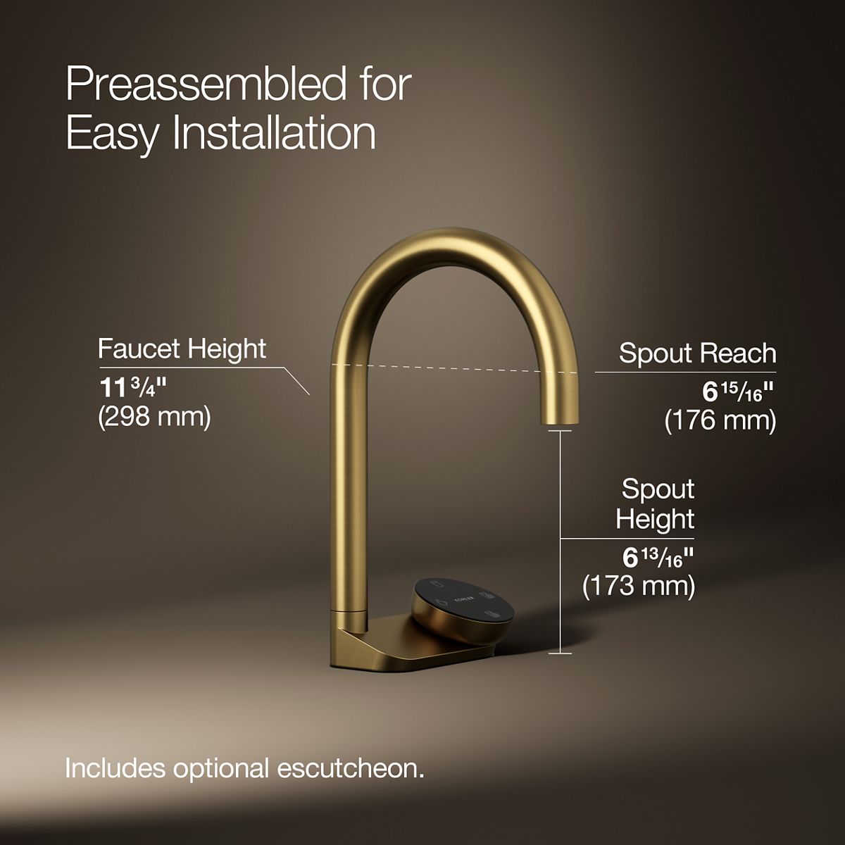 Aquifer® 4-in-1 short arc beverage faucet