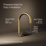 Aquifer® 4-in-1 short arc beverage faucet