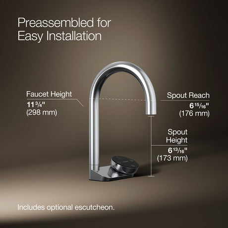 Aquifer® 4-in-1 short arc beverage faucet