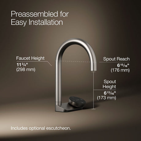 Aquifer® 4-in-1 short arc beverage faucet