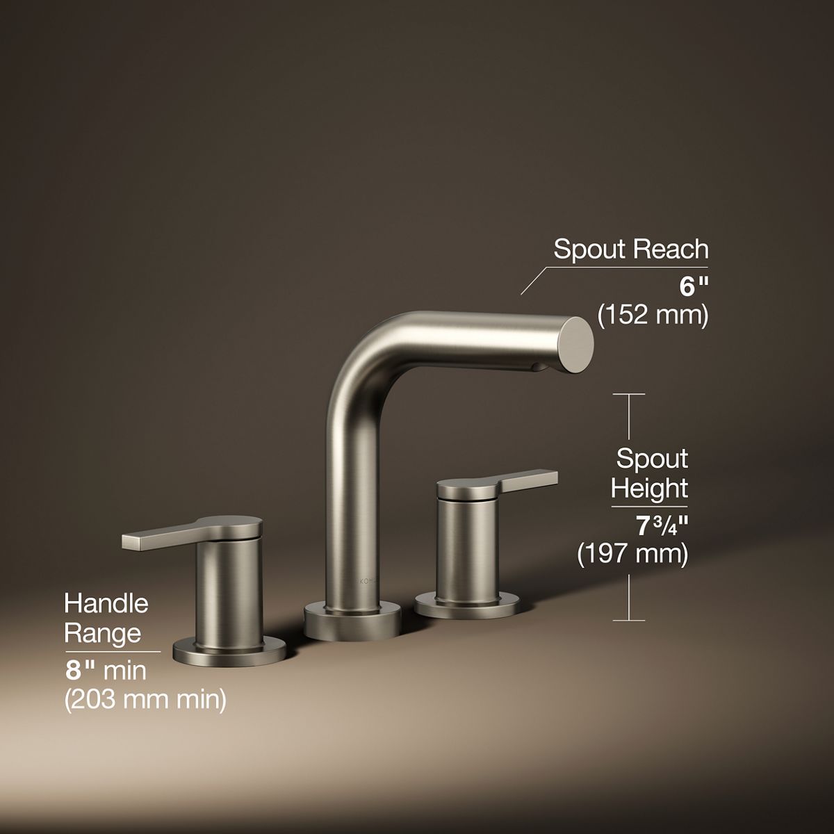 Elate® Deck-mount bath faucet trim