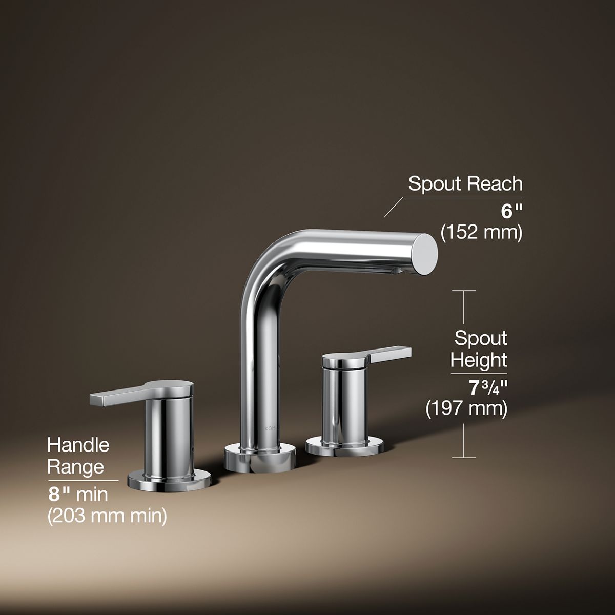 Elate® Deck-mount bath faucet trim