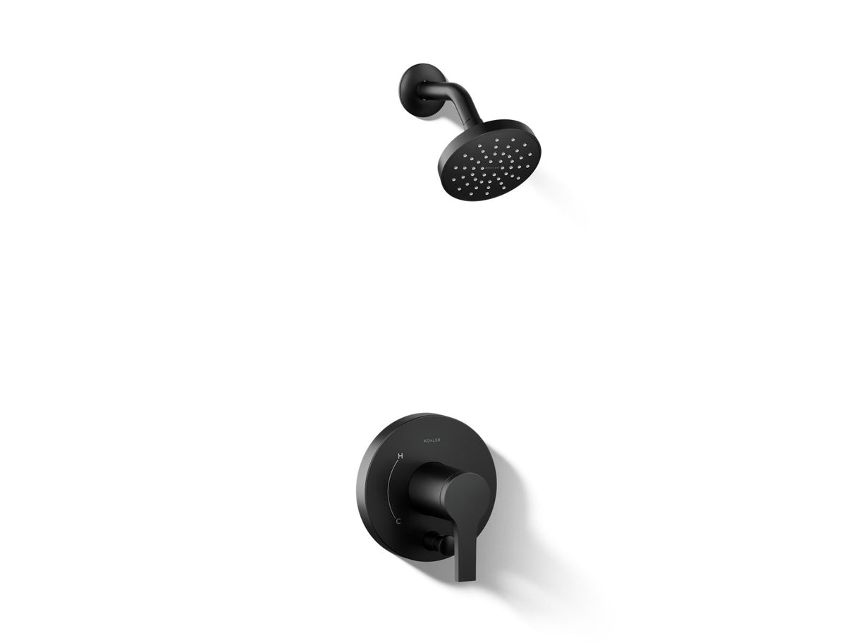 Elate® Rite-Temp® shower trim kit with push-button diverter, 1.5 gpm