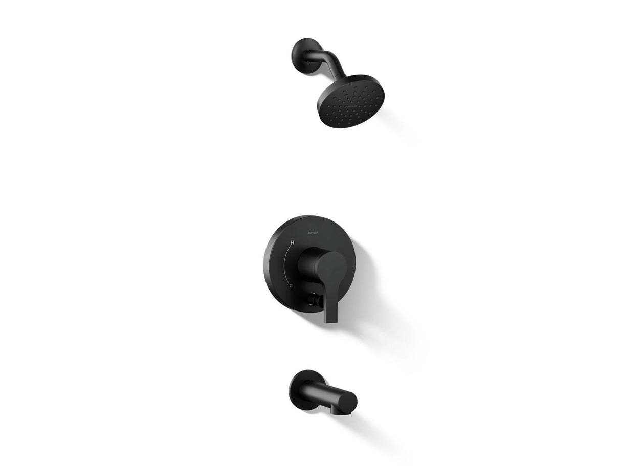 Elate® Rite-Temp® bath and shower trim kit with push-button diverter, 1.5 gpm