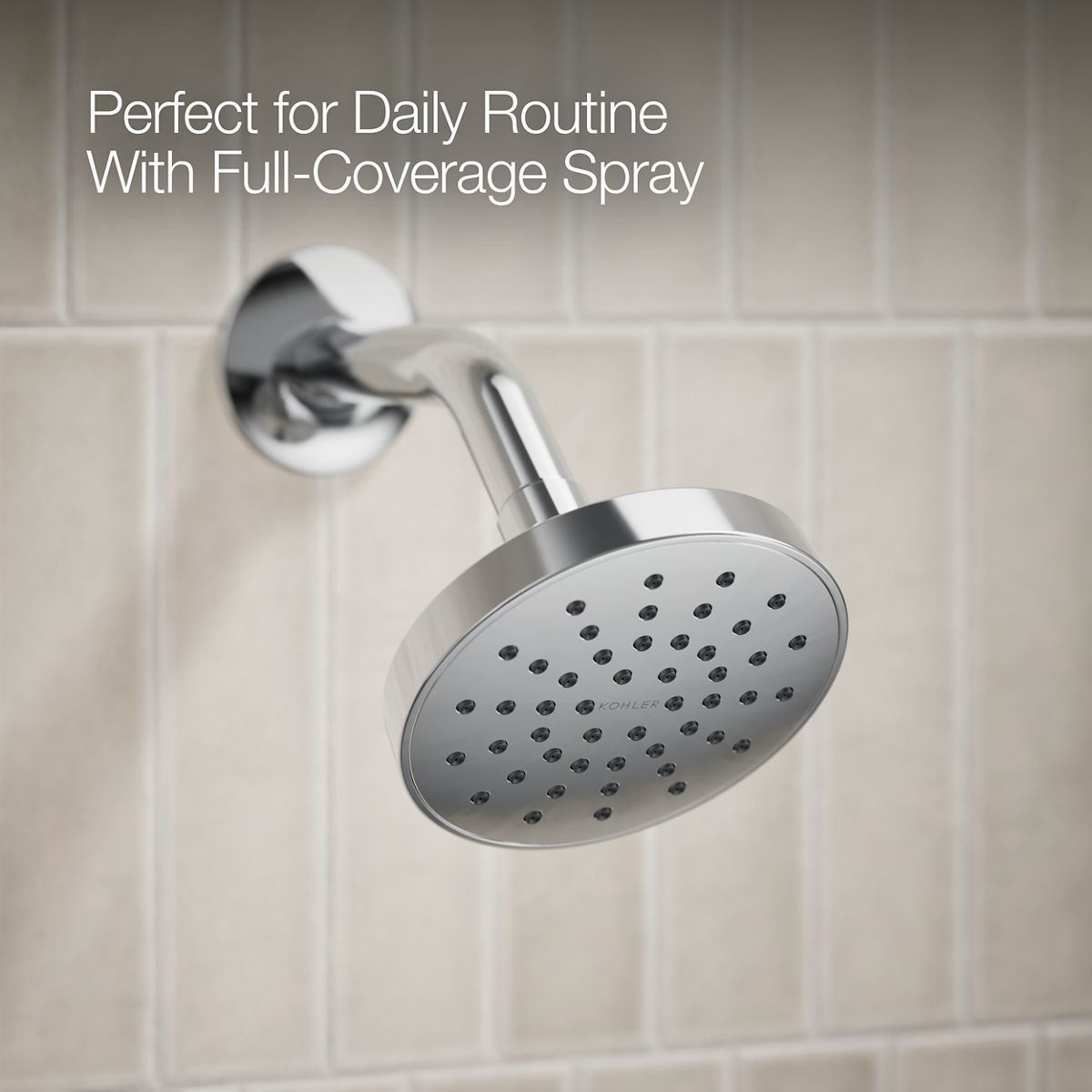 Elate® Rite-Temp® bath and shower trim kit with push-button diverter, 2.5 gpm