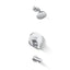 Elate® Rite-Temp® bath and shower trim kit with push-button diverter, 1.5 gpm