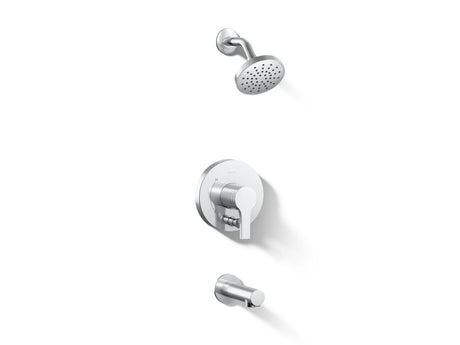 Elate® Rite-Temp® bath and shower trim kit with push-button diverter, 1.5 gpm