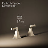 Memoirs® Stately Deck-mount bath faucet handle trim