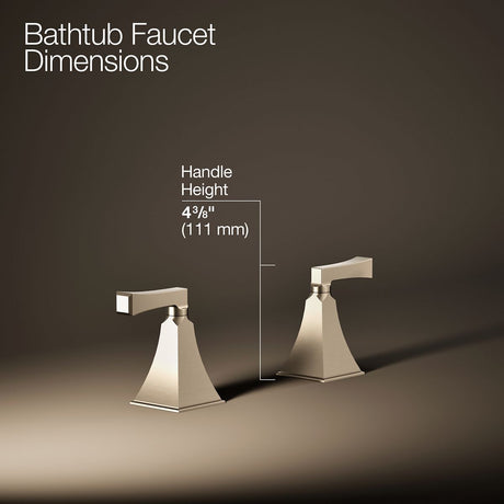 Memoirs® Stately Deck-mount bath faucet handle trim