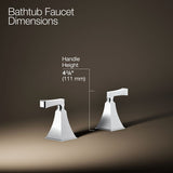 Memoirs® Stately Deck-mount bath faucet handle trim