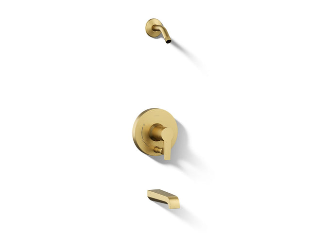 Pitch® Rite-Temp® bath and shower trim kit with push-button diverter, without showerhead