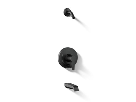 Pitch® Rite-Temp® bath and shower trim kit with push-button diverter, without showerhead