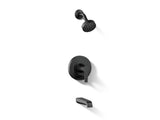 Pitch® Rite-Temp® bath and shower trim kit with push-button diverter and lever handle, 2.5 gpm