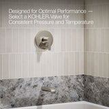 Pitch® Rite-Temp® bath and shower trim kit with push-button diverter and lever handle, 2.5 gpm