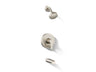 Pitch® Rite-Temp® bath and shower trim kit with push-button diverter and lever handle, 2.5 gpm