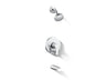 Pitch® Rite-Temp® bath and shower trim kit with push-button diverter and lever handle, 2.5 gpm