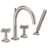 Odin Roman Tub Faucet with Handshower - Less Handles
