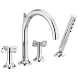 Odin Roman Tub Faucet with Handshower - Less Handles
