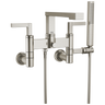 Frank Lloyd Wright Bath Collection by Brizo Two-Handle Tub Filler Trim Kit with Lever Handles Wall Mount Tub Filler Unions