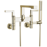 Frank Lloyd Wright Bath Collection by Brizo Two-Handle Tub Filler Trim Kit with Lever Handles Wall Mount Tub Filler Unions