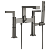 Frank Lloyd Wright Bath Collection by Brizo Two-Handle Tub Filler Trim Kit with Lever Handles Deck Mount Tub Filler Unions