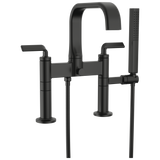 Allaria Two-Handle Tub Filler Trim Kit with Twist Lever Handles Deck Mount Tub Filler Unions