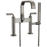 Allaria Two-Handle Tub Filler Trim Kit with Twist Lever Handles Deck Mount Tub Filler Unions