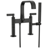 Allaria Two-Handle Tub Filler Trim Kit with Lever Handles Deck Mount Tub Filler Unions