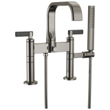 Allaria Two-Handle Tub Filler Trim Kit with Lever Handles Deck Mount Tub Filler Unions