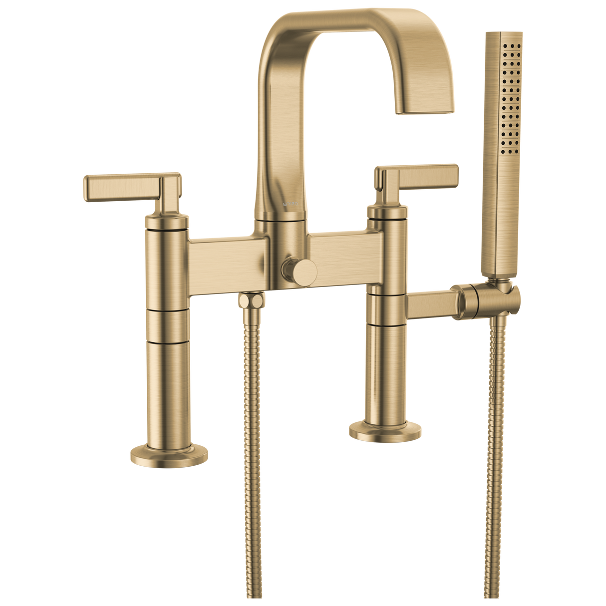 Allaria Two-Handle Tub Filler Trim Kit with Lever Handles Deck Mount Tub Filler Unions