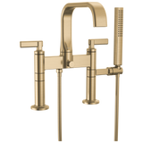 Allaria Two-Handle Tub Filler Trim Kit with Lever Handles Deck Mount Tub Filler Unions