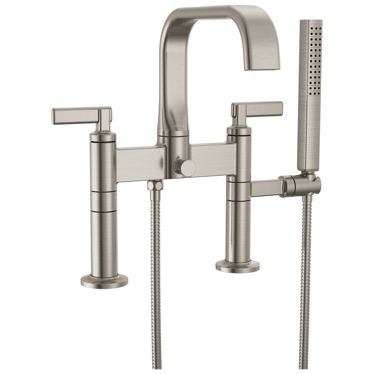 Allaria Two-Handle Tub Filler Trim Kit with Lever Handles Deck Mount Tub Filler Unions