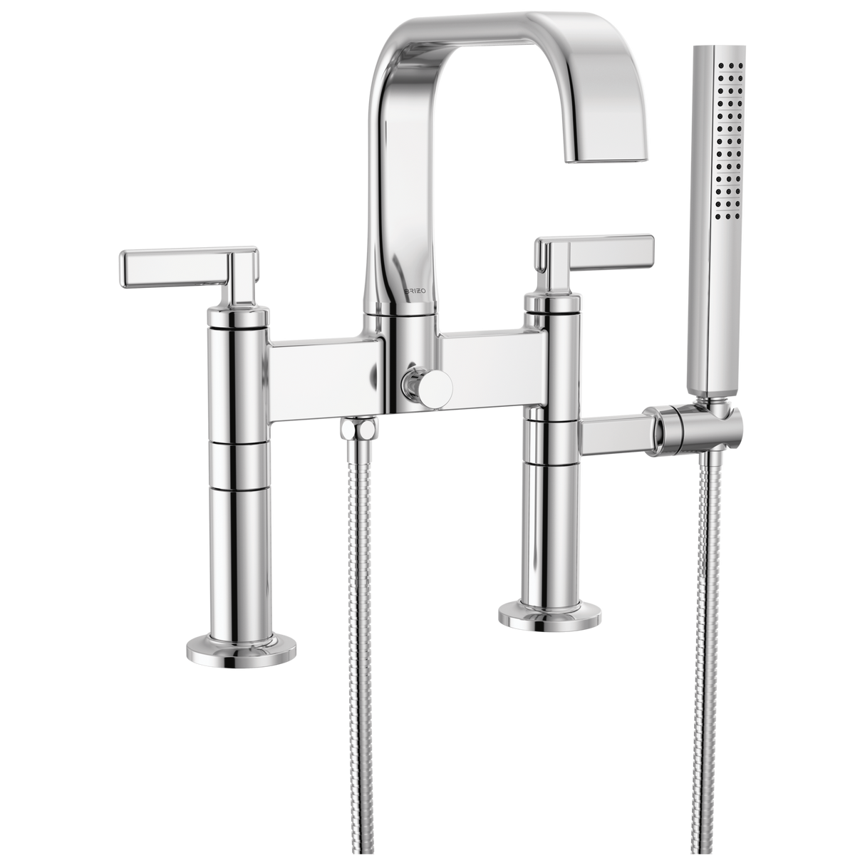 Allaria Two-Handle Tub Filler Trim Kit with Lever Handles Deck Mount Tub Filler Unions
