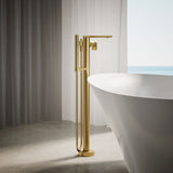 Composed® Floor-mount bath filler trim with handshower