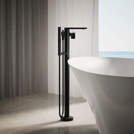 Composed® Floor-mount bath filler trim with handshower