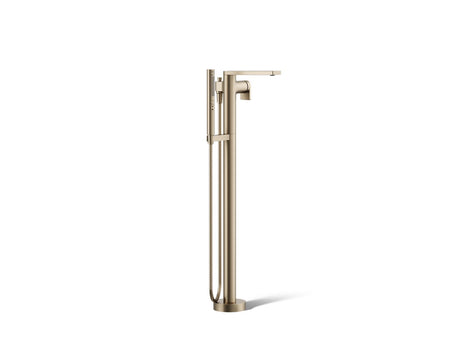Composed® Floor-mount bath filler trim with handshower