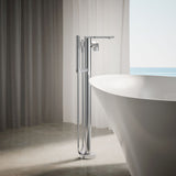 Composed® Floor-mount bath filler trim with handshower