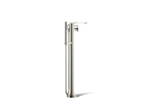 Composed® Floor-mount bath filler trim with handshower