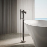 Composed® Floor-mount bath filler trim with handshower