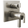 Frank Lloyd Wright Bath Collection by Brizo TempAssure Thermostatic Valve with 3-Function Integrated Diverter Trim - Less Handles