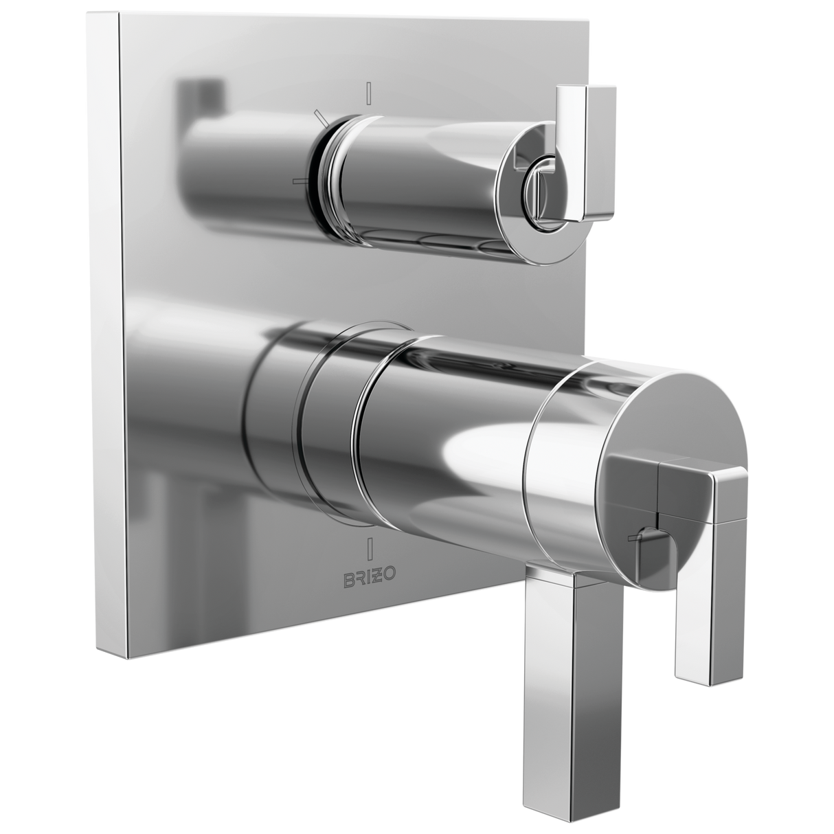 Frank Lloyd Wright Bath Collection by Brizo TempAssure Thermostatic Valve with 3-Function Integrated Diverter Trim - Less Handles