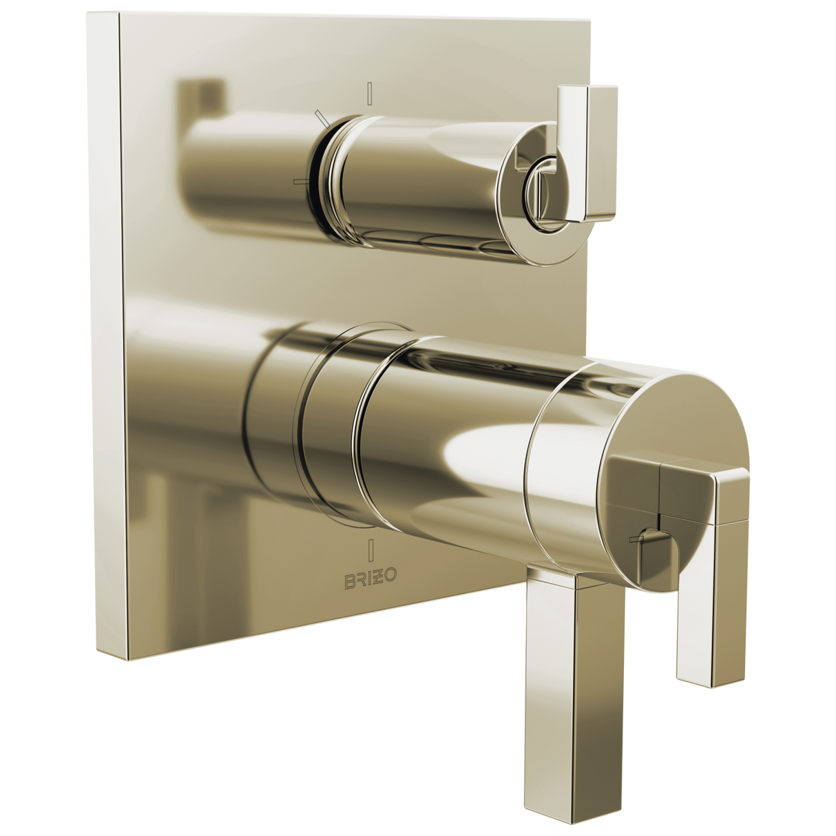 Frank Lloyd Wright Bath Collection by Brizo TempAssure Thermostatic Valve with 3-Function Integrated Diverter Trim - Less Handles