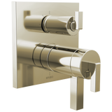 Frank Lloyd Wright Bath Collection by Brizo TempAssure Thermostatic Valve with 3-Function Integrated Diverter Trim - Less Handles