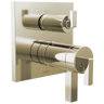 Frank Lloyd Wright Bath Collection by Brizo TempAssure Thermostatic Valve with 3-Function Integrated Diverter Trim - Less Handles