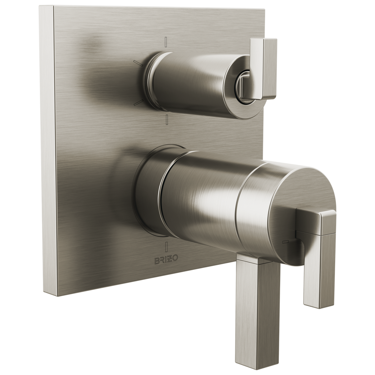 Frank Lloyd Wright Bath Collection by Brizo TempAssure Thermostatic Valve with 6-Function Integrated Diverter Trim - Less Handles