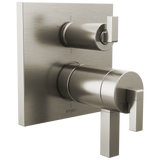 Frank Lloyd Wright Bath Collection by Brizo TempAssure Thermostatic Valve with 6-Function Integrated Diverter Trim - Less Handles