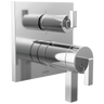 Frank Lloyd Wright Bath Collection by Brizo TempAssure Thermostatic Valve with 6-Function Integrated Diverter Trim - Less Handles