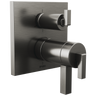 Frank Lloyd Wright Bath Collection by Brizo TempAssure Thermostatic Valve with 6-Function Integrated Diverter Trim - Less Handles