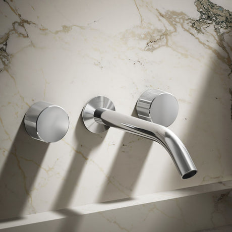 Components® Wall-mount bathroom sink faucet Oyl handle trim